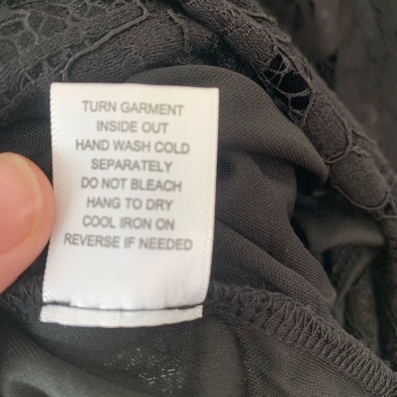 NSR Lace Midi Dress with Sheer Waist, Size XL - Picture 10 of 10